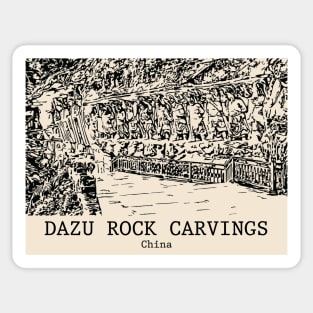 Dazu Rock Carvings - China Sticker